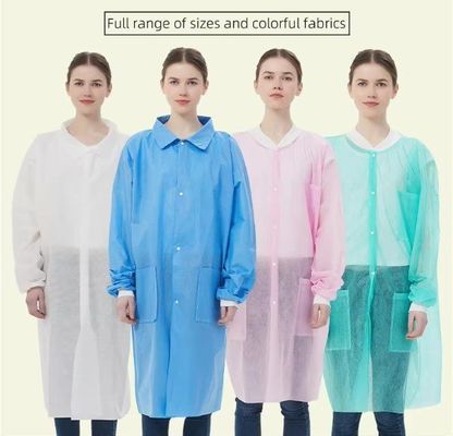 산업 실험실 직무가 아닌 코트 CE 승인 및 흰색/푸른색/녹색/ 보라색 S-2XL 크기