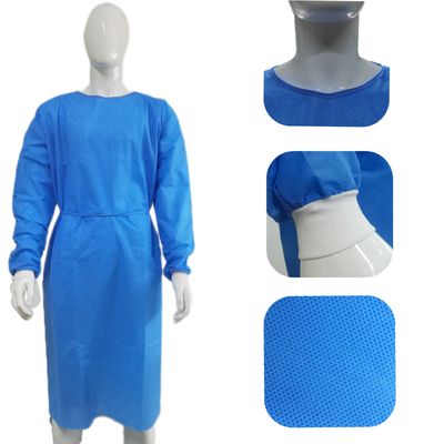 30gsm 의학적 드레스 레벨1/2/3 PP 격리 드레스 오존 살균형 OEM 용납