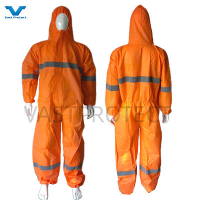 S-5XL CE 타입 5 6 반사 테이프와 가시적인 커버를 가진 일회용 커버