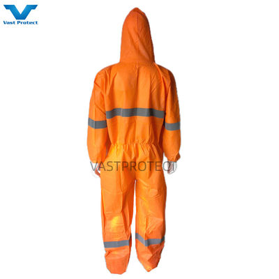 S-5XL CE 타입 5 6 반사 테이프와 가시적인 커버를 가진 일회용 커버