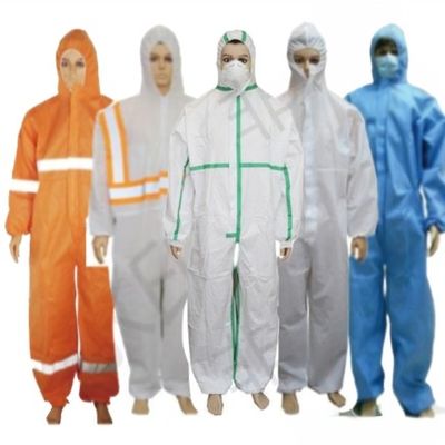 PPE 슈트 타입 4 5 6 SMS PP 마이크로 포러스 커버복 산업 안전