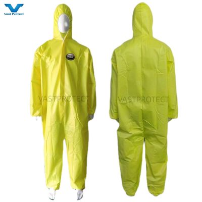 PPE 슈트 타입 4 5 6 SMS PP 마이크로 포러스 커버복 산업 안전