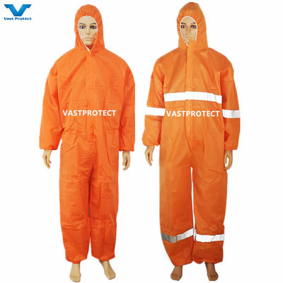 PPE 슈트 타입 4 5 6 SMS PP 마이크로 포러스 커버복 산업 안전