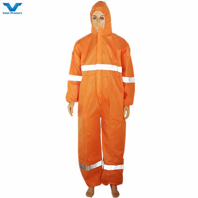 반사 줄무늬가 있는 일회용 코버콜, 마이크로포러스/SMS/무장물/PP