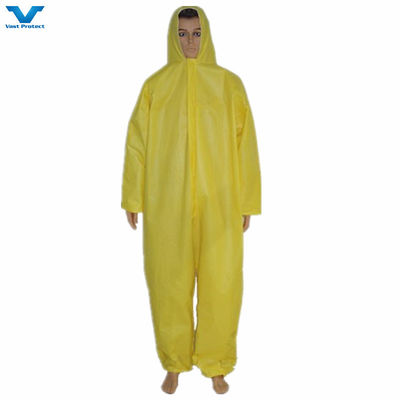 40Q PPE 안전 작업 의류에 55000pcs 한 번 사용 가능한 PP 비 직물 코버 워크와 후드 코버 워크