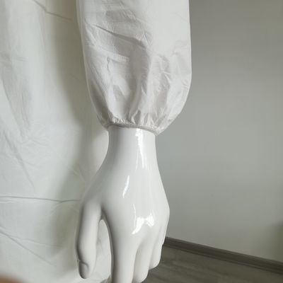 칠레 시장용 일회용 백색 미세포러스 56GSM Tyvek 500 PPE 안전복