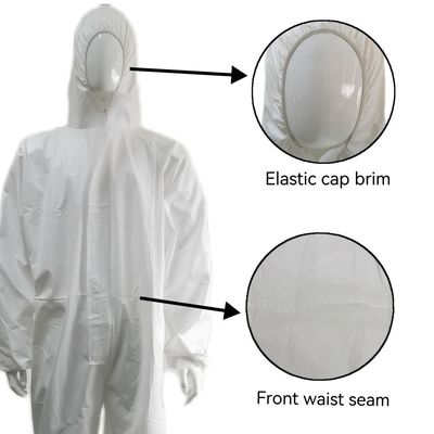 CE 타입5 6 보호복 산업용 편안한 내구성 있는 코버콜 175 X 140cm OEM