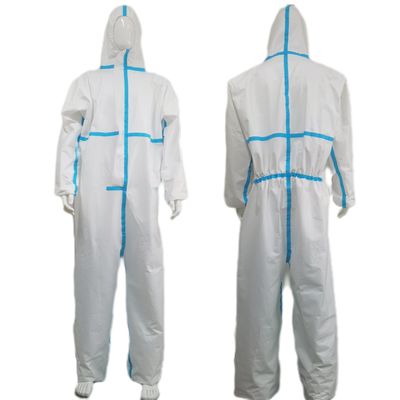 맞춤형 S-5XL CE 타입 4 5 6 50GSM-70GSM 마이크로포러스 산업용 일회용복