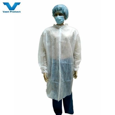 방수 직물 실험실 코트 일복 방문자 폐쇄 지퍼 OEM 허용