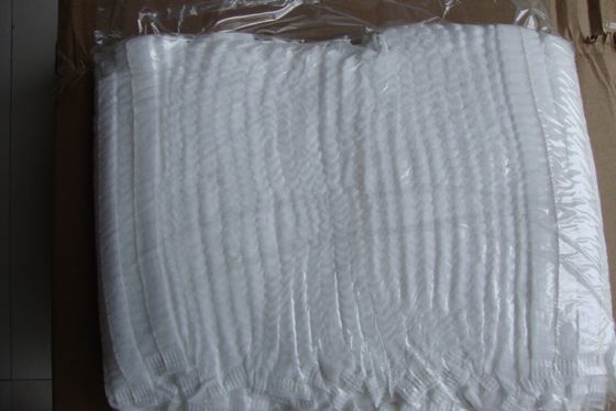 일회용 PP 16GSM 18 인치 흰색 모브 캡 비 살균