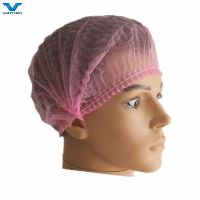 일회용 직물 비무선 모프 스트립 클립 헤어넷 캡 18" 21" 10GSM 12GSM 흰색 파란색 분홍색 빨간색 녹색 보라색 검은색