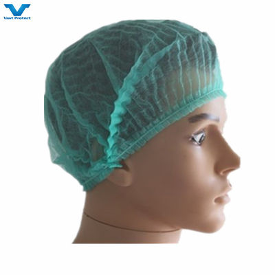 일회용 직물 비무선 모프 스트립 클립 헤어넷 캡 18" 21" 10GSM 12GSM 흰색 파란색 분홍색 빨간색 녹색 보라색 검은색