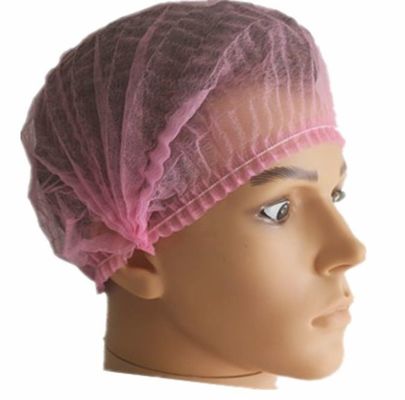 보호 PPE 안전 방수 일회용 비조직 PP 모브 클립 스트립 부펀트 헤어넷 머리 머리 덮개 모자