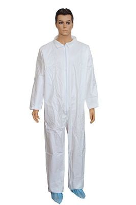 모든 것을 하나에 합친 직물형 마이크로 포러스 VPT621 셔츠 칼라 휴지 없는 일회용 코버럴