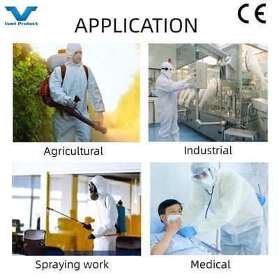 VASTPROTECT-604 흰색 60GSM PP PE Type5 6 미국 시장용 커버 롤