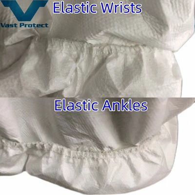 VASTPROTECT-604 반 정적 일회용 하얀색, 푸른 줄무늬 마이크로 필름 코팅