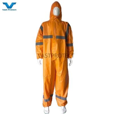 OEM 승인 반사 테이프로 안전복 화학 용재 PP PE 오렌지 5 6