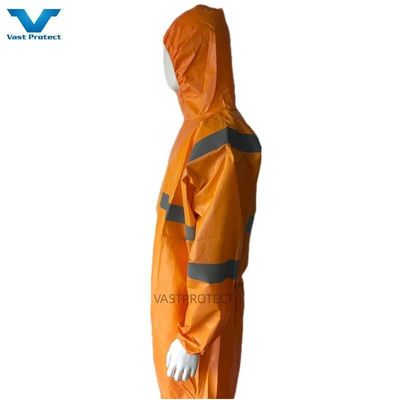OEM 승인 반사 테이프로 안전복 화학 용재 PP PE 오렌지 5 6