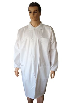 V601 의사 및 간호사용의 직무용 Tyvek 마이크로 포러스 일회용 실험실 코트