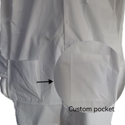 OEM PPE 비생성 흰색 유니폼 마이크로 포러스 일회용 실험실 코트 의사 간호사