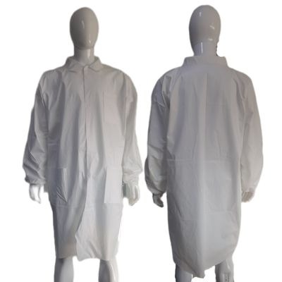 보호용 일회용 PP/SMS/산업 안전에 유니섹스용 마이크로포러스 Tyvek 실험실 코트