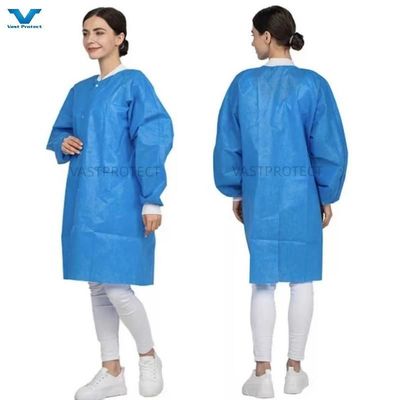 보호용 일회용 PP/SMS/산업 안전에 유니섹스용 마이크로포러스 Tyvek 실험실 코트
