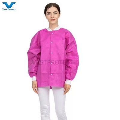 보호용 일회용 PP/SMS/산업 안전에 유니섹스용 마이크로포러스 Tyvek 실험실 코트