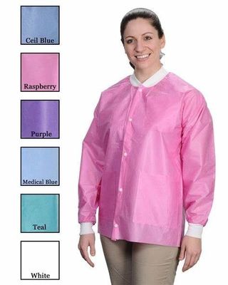 일회용 실험실 재킷 코트 32 인치 긴 허프 길이 작업 드레스 옷 S-2XL 무료 샘플