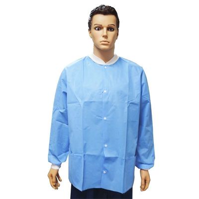 일회용 실험실 재킷 코트 32 인치 긴 허프 길이 작업 드레스 옷 S-2XL 무료 샘플