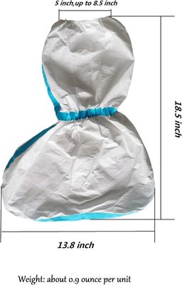 일회용 부트 커버 먼지 막성 미세 포러스 Sf 하얀색 파란색 선 15*39cm