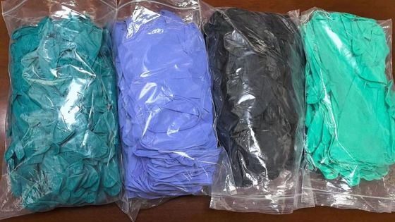 일회용 검은색 니트릴 검사 장갑 크기 S M L XL 9 인치 Aql 1.5 정원용