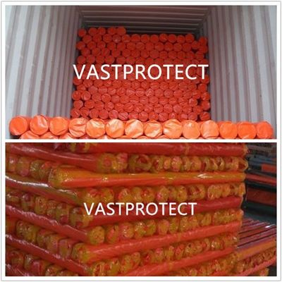 VASTPROTECT PVC 코팅 스타일 이중 오렌지 리프 پروف 폴리 롤 12 프라임